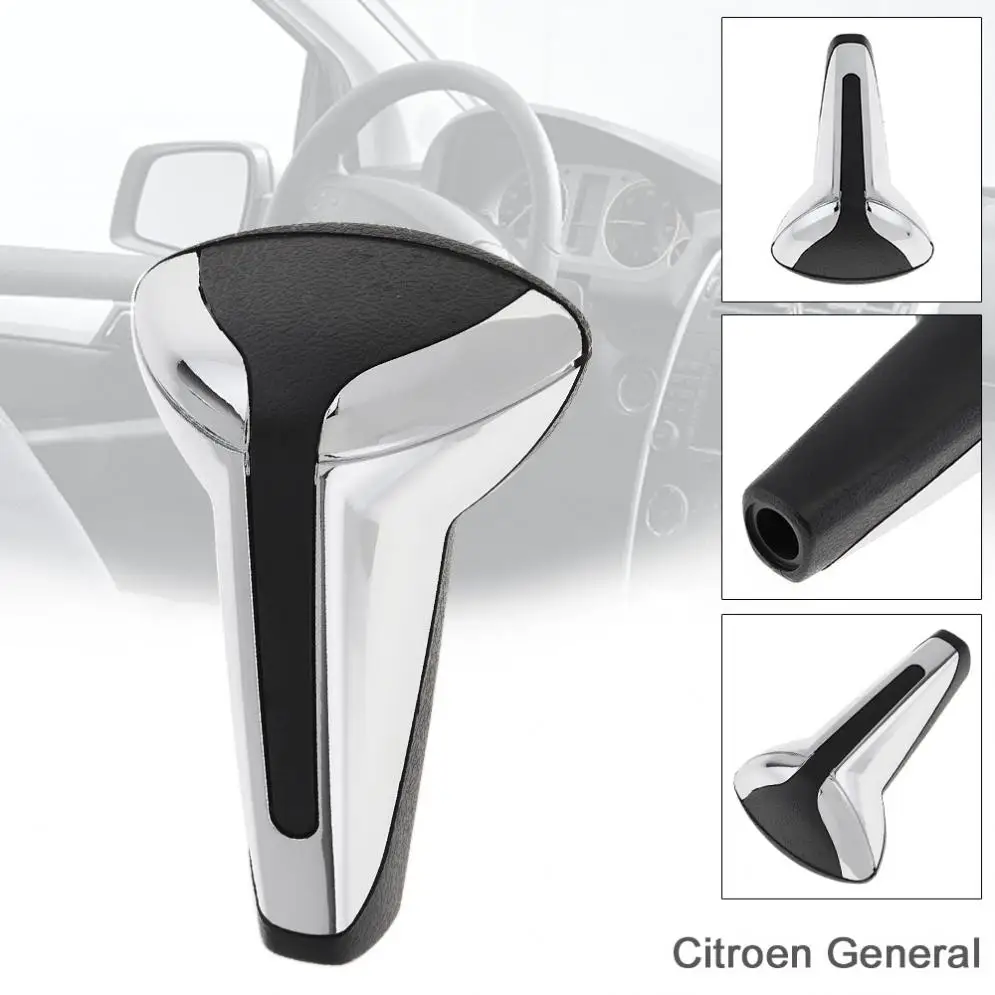 ABS Plastic Silvery Car Automatic Transmission Gear Shift Shifter Lever Knob Fit for Peugeot 307 / Citroen C4 Sega