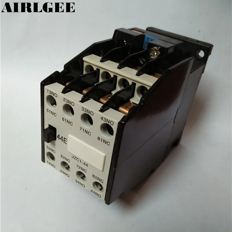 JZC1-44 ACคอนแทคประเภทรีเลย์220โวลต์/264โวลต์คอยล์3เฟส3ขั้วโลก4NO + 4NC 35มิลลิเมตรDIN