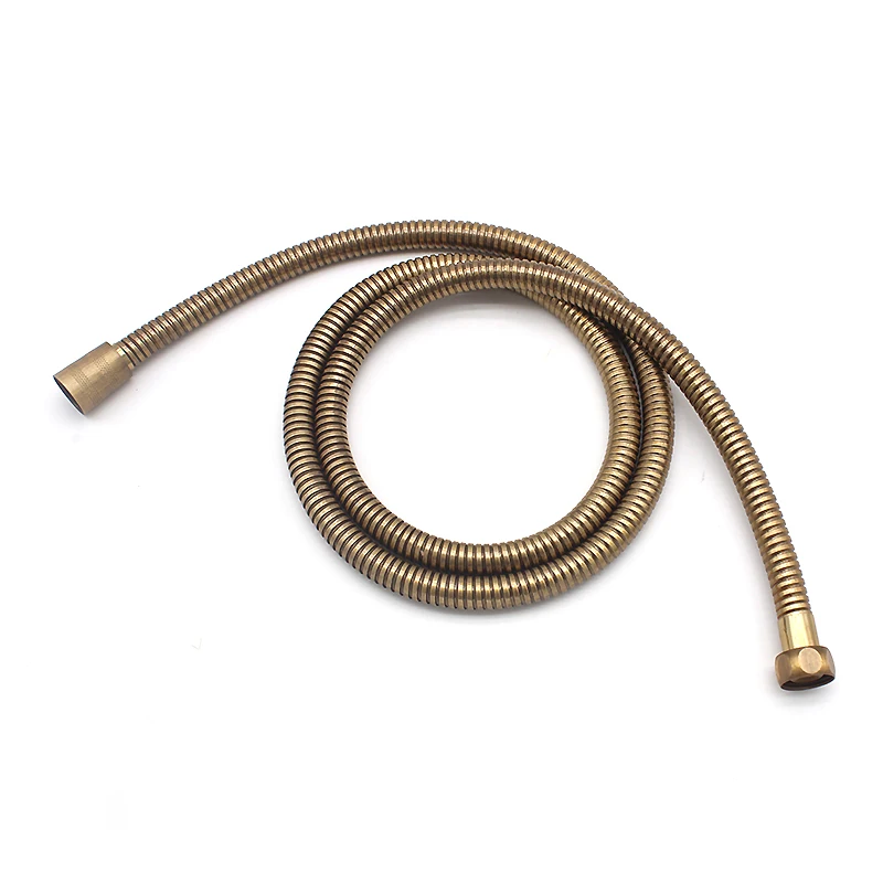 Newly 5 Color Bathroom Shower Hose Plumbing Flexible Antique Brass Chrome For Bathroom Accessories Water Hose Tools G1/2\'
