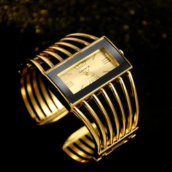 Reloj de lujo para mujer, pulsera de oro, elegante, 2022