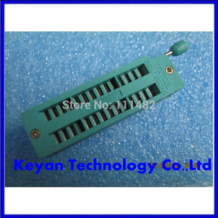 Green 28 Pin IC Universal ZIF Socket IC Test Tester 0.3