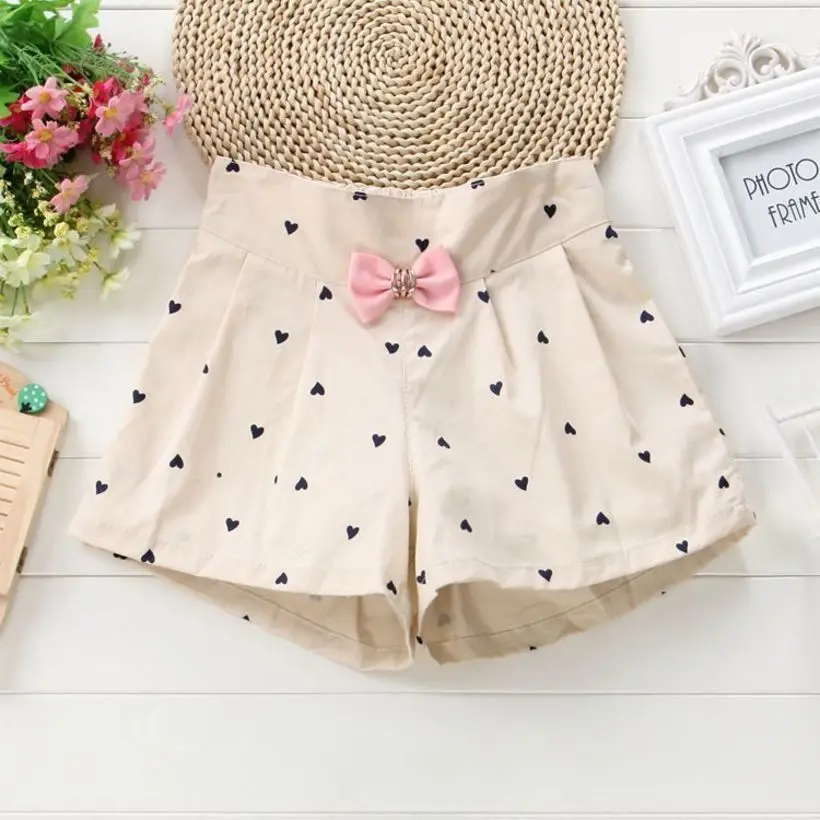 2022 Kids Summer Shorts Bow Princess Shorts For Girls Fashion Girls Shorts Children Pants Girl Short Flower Girls Clothing