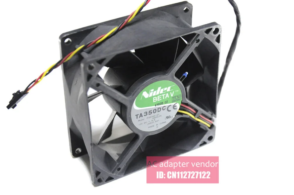 NIDEC 9238 مروحة 12V 1.8A TA350DC M35105-57 منظم حراري ذكي مروحة