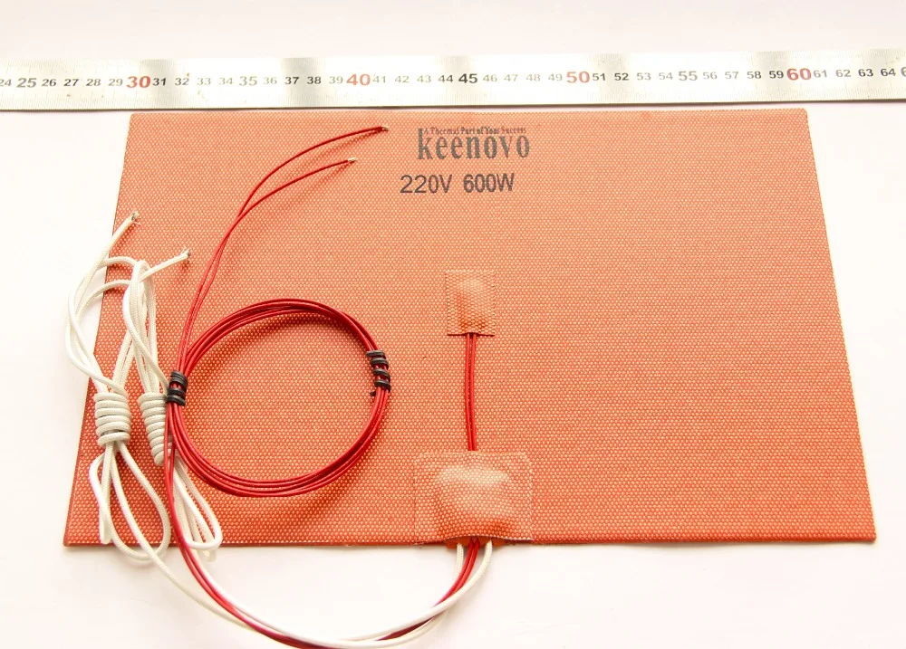 

200mm X 300mm,600W w/ NTC 100K Thermistor,Keenovo Silicone Heater 3D Printer Heatbed, First Grade Quality Guaranteed