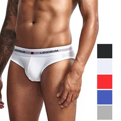 2019 New Sexy Men Cotton Underwear Breathable Mens Briefs Underpants Comfortable Gay Underwear penis Cueca Male Panties Shorts