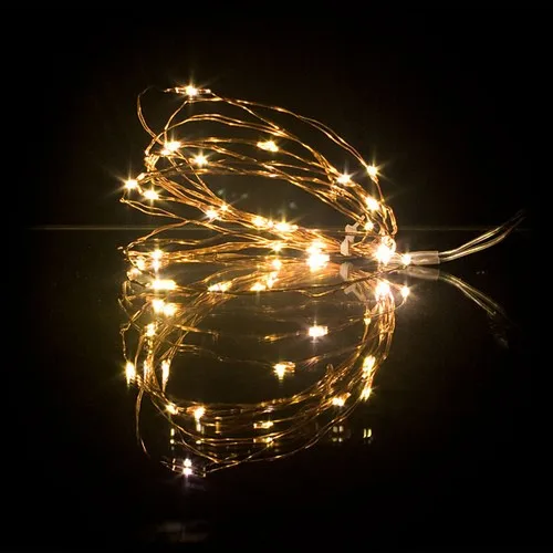 

10M 33ft 100 led 3AA battery powered outdoor led copper wire string lights for christmas festival wedding party decoration