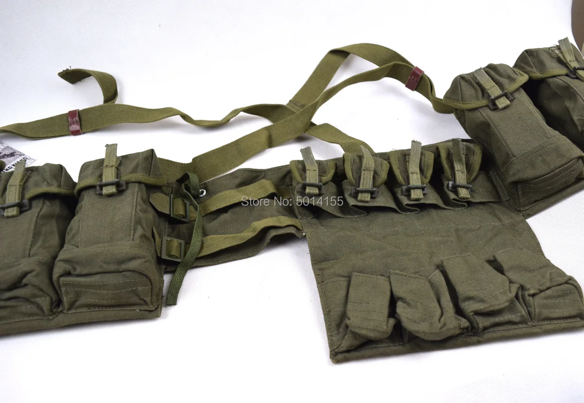 Imagem -05 - Excedente Vietnã Guerra Chinesa 7.62 mm tipo 63 Sks Equipamento Peitoral Bandolier Bolsa para Munição