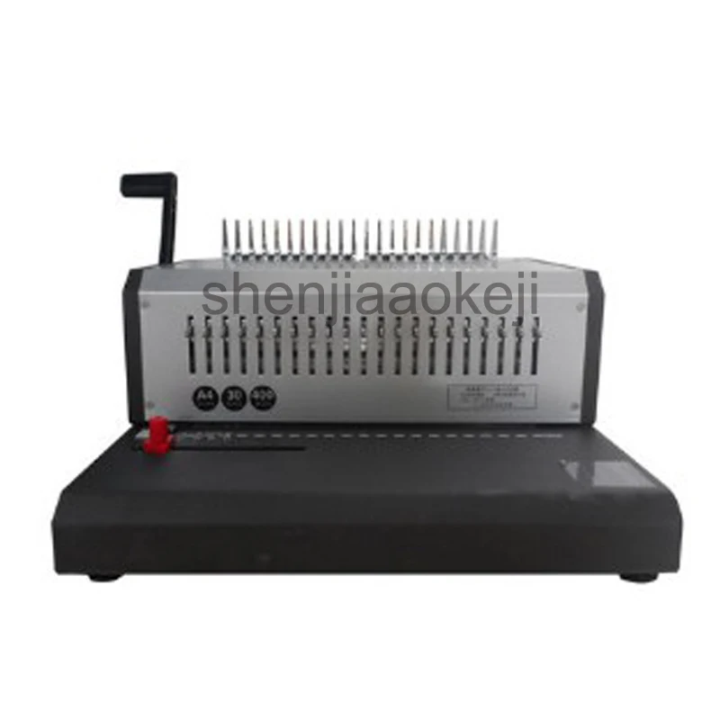 

A4 Paper Electric Rubber ring Binding Machine GD-5830 Comb Binding Machine Punch Binding Machine Adjustable margins 220V 1PC