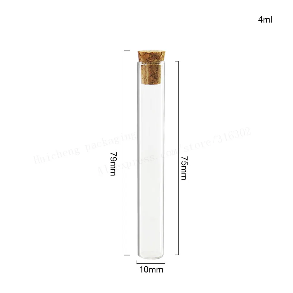 500 X 2.5ML 3ML 4ML 5ML 6ML 13ML Clear Glass Test Tube With Cork Stoppers Laboratory School Educational Supplies