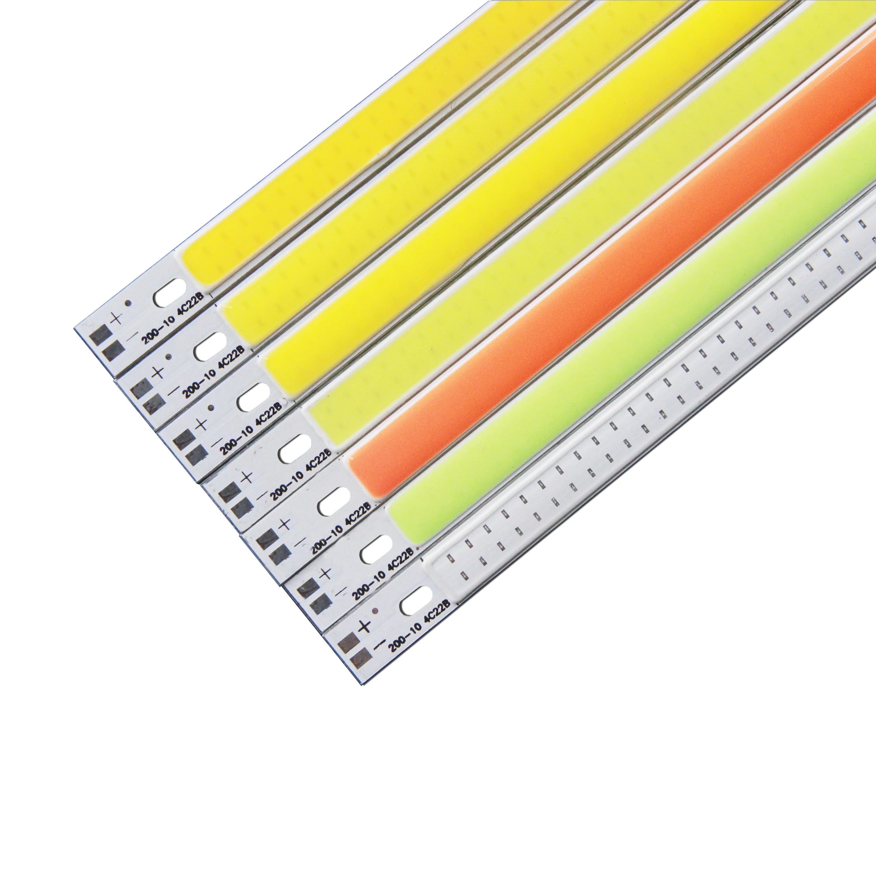 LED COB 20 centimetri 7.87 pollici 12 v 10 W Warm Natura Bianco Blu Rosso Verde Giallo per la luce Dell\'automobile FAI DA TE cob led bar luce di