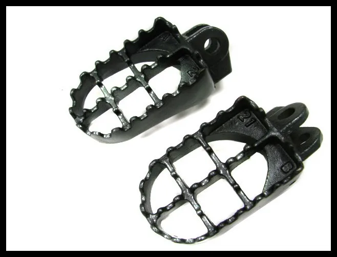 Steel Dirt Bike Off-Road FOOT PEGS FOOTPEGS for Kawasaki KLX 400 Suzuki RM 125 250 DRZ  DR-Z