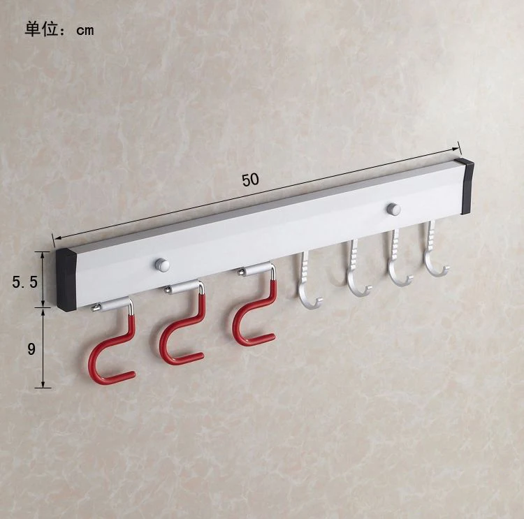 Bathroom Shelves Metal Wall Mounted Mop Frame Shelf Multifunctional Balcony WC Besmirchers Storage Rack Hanger Holder HJ-0716