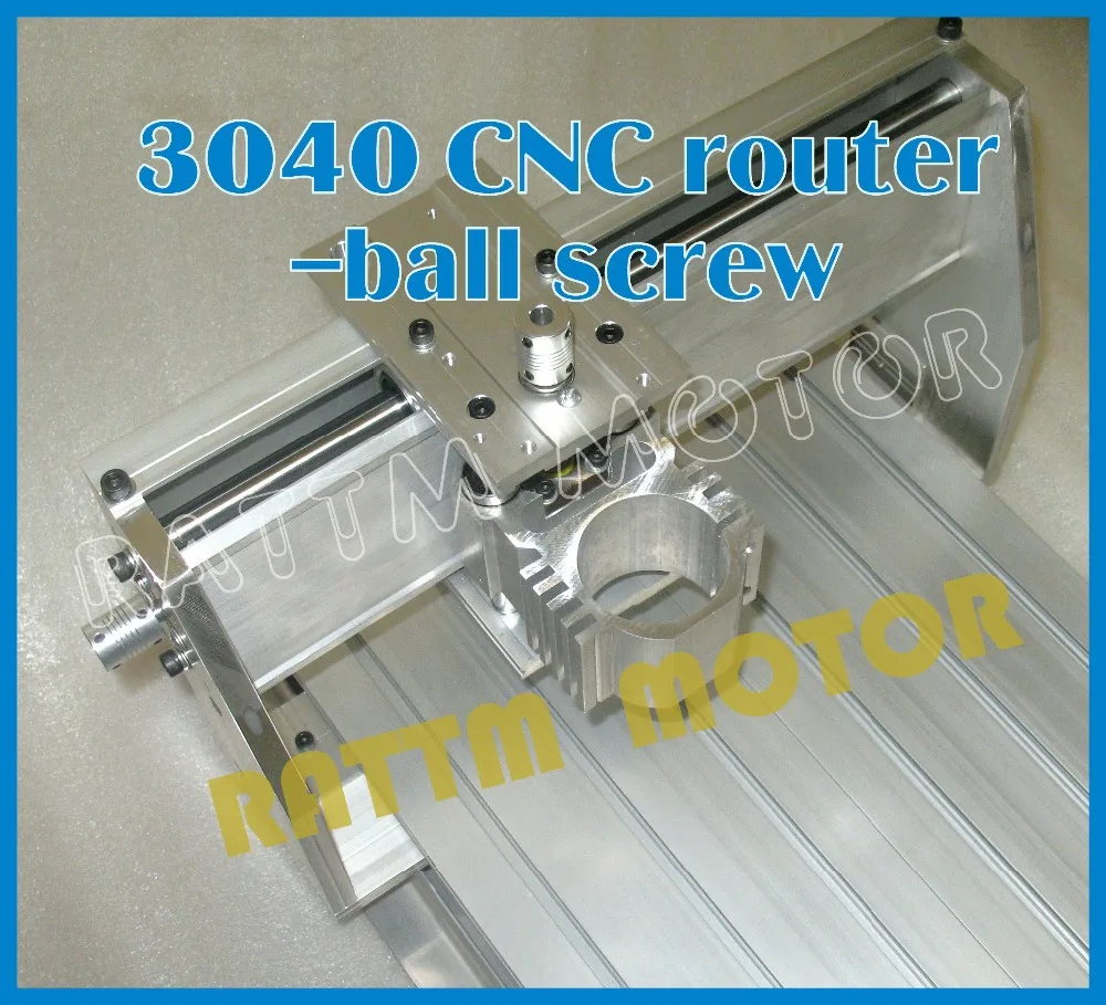 EU Ship free VAT DIY 3040 CNC router Engraver Engraving milling machine mechanical aluminium Frame SFU1204 ballscrew CNC Kit