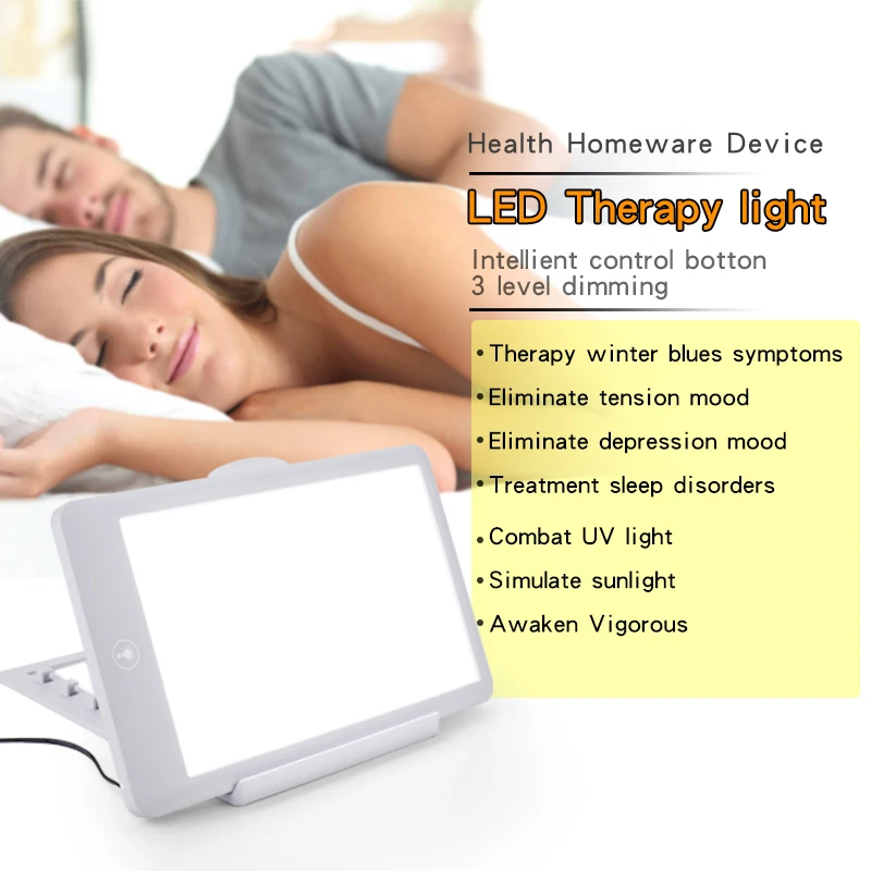 Winter Light 10,000 lux 3 Modes Bright Natural Therapy Light Full Spectrum Adjustable SAD Lamp Charging Night Light LED Light