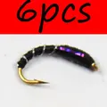 6PCS Black