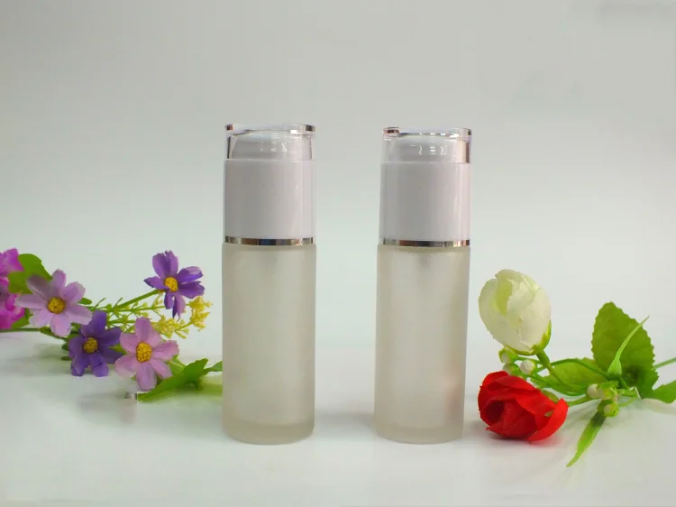 

50pcs wholesale 50ml frost empty glass cosmetics cream bottles ,empty 50 ML glass frost bottle for sale ,50 ml glass bottles