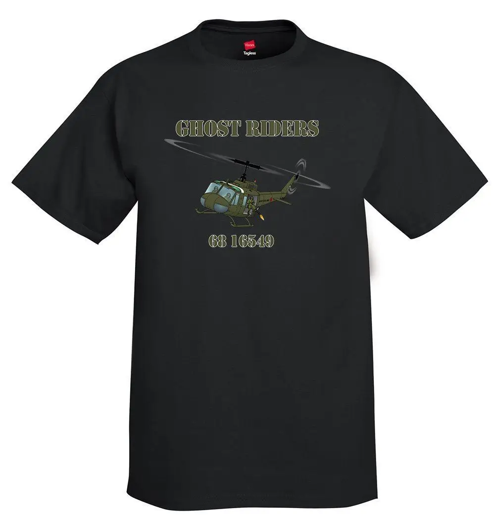 Hip Hop Novelty T Shirts Men'S Brand Clothing Bell UH-1 Huey / Iroquois U.S. Army (Green #2) Helicopter T-Shirt - Personalized