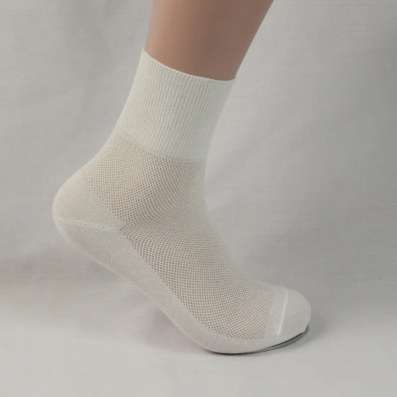 Chaussettes d'été en coton pour femmes, 10 pièces = 5 paires, fines, en maille, respirantes, anti-diabète, sans attache