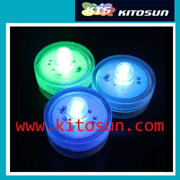 

100pcs/lot Battery operate Led tea light Submersible Waterproof tealight Wedding Party vase candle floralytes-10 COLOR OPTIONAL