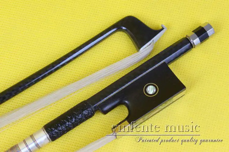 

one 101 # violin bow High Quality 1pcs black Carbon fiber 4/4 Violin Bow Style bone Straight