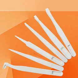 1PC Multifunction New plastic Portable Straight Bend Anti-static  Tweezer Heat Resistant Repair Tool Pointed,flat,elbow head