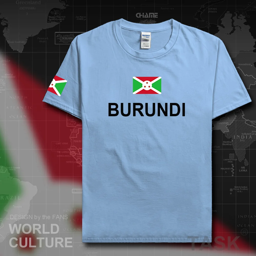 Burundi Burundian men t shirt 2019 jerseys nation team tshirt 100% cotton t-shirt new Short Sleeve country sporting clothing BDI