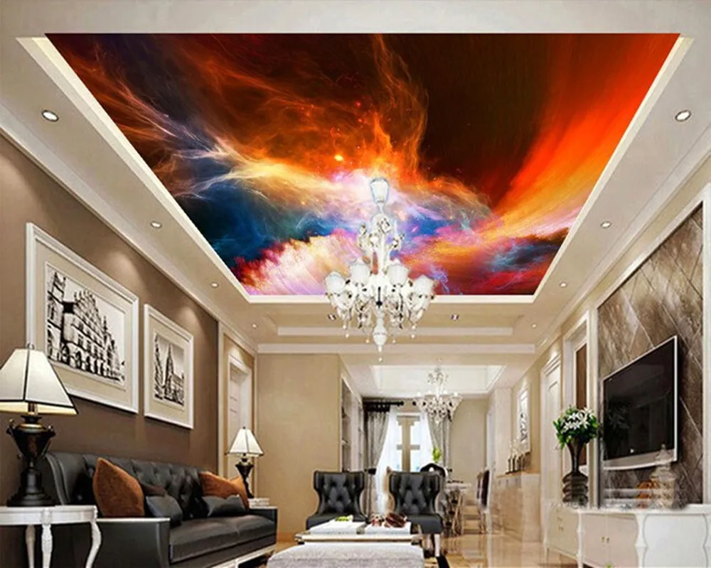 

Custom wallpaper universe, abstract the stars for bedroom ceiling wall waterproof vinyl KTV bar papel DE parede