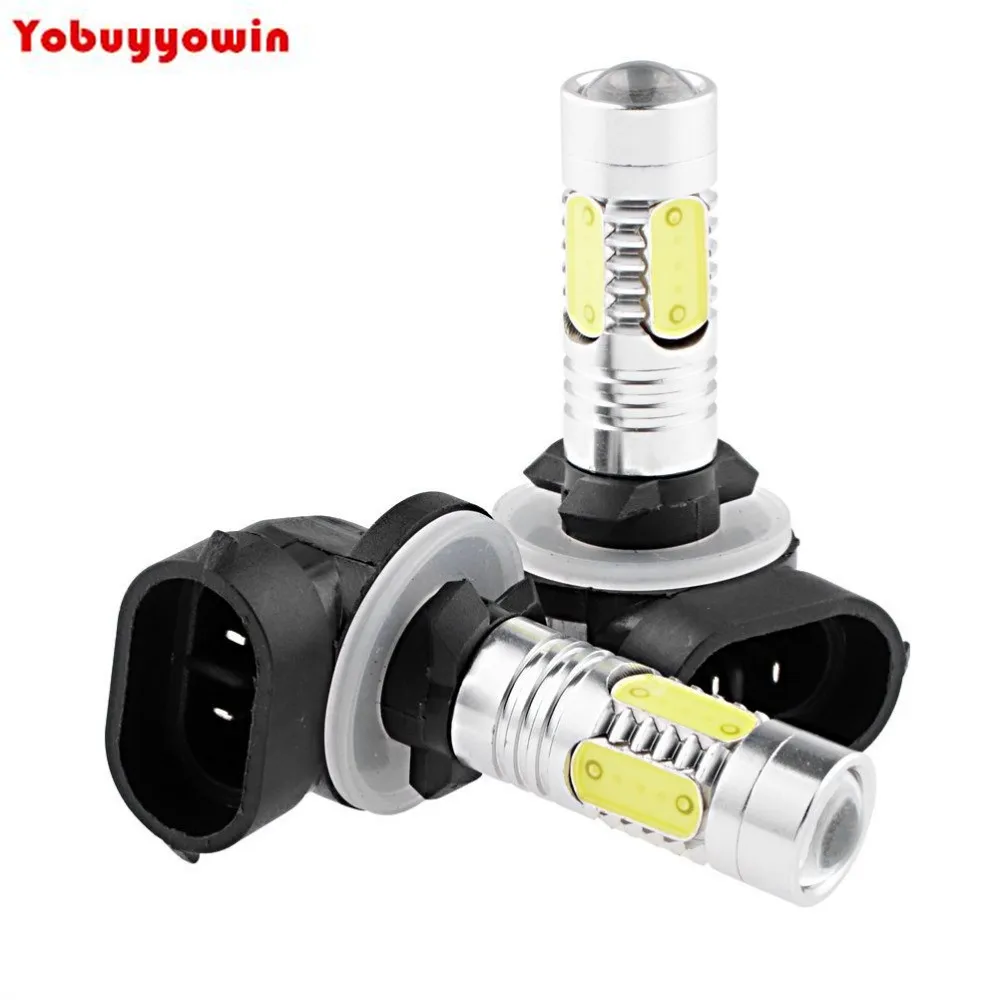 

2X 11W 881 880 889 890 CREE XP-E Q5 Chips 4-COB LED Projector Lens DRL Fog Light Bulb For Kia Hyundai Chevrolet Dodge GMC Ford