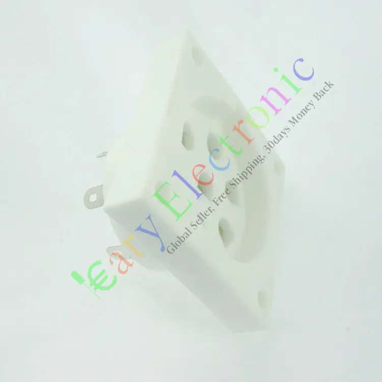 Wholesale and retail 4PCS 7 PIN ceramics shuguang VACCUM TUBE SOCKET SAVER AUDIO tube amp DIY parts free shipping