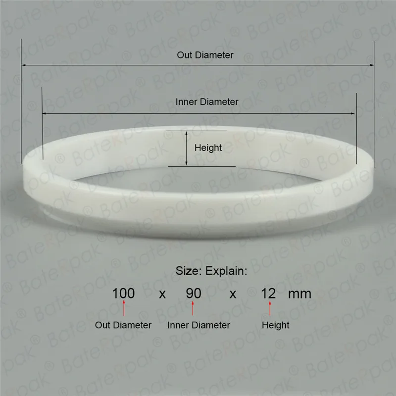 Baderpak-máquina de impresión de almohadilla RJ1, pieza de repuesto ZrO2, taza de tinta, anillo de Cerámica/porcelana de circonio, ODxIDxH mm, tipo