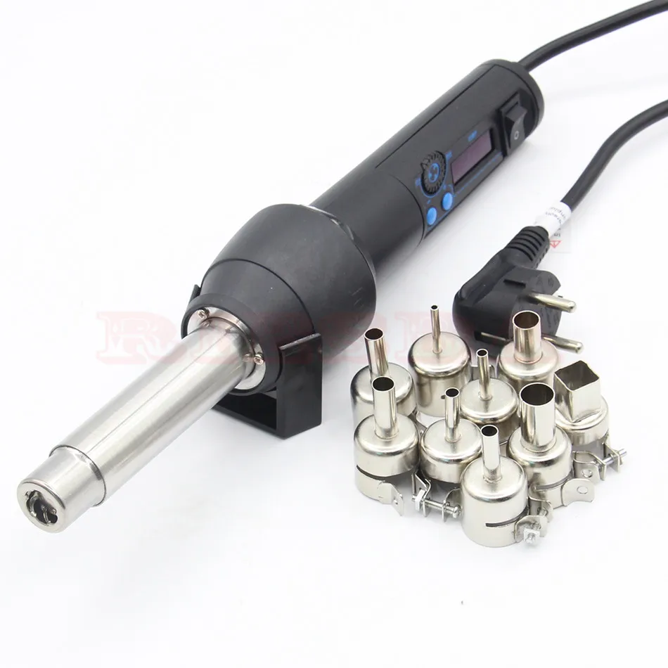 YI HUA 8858-I 8858 220V /110V EU/US 650W LCD Adjustable Electronic Heat Hot Air Gun Desoldering Soldering Station IC SMD BGA