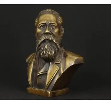 

Art Bronze Decoration Crafts Brass old collect Details about China Pure Bronze Communist Friedrich Von Engels Bust Statue