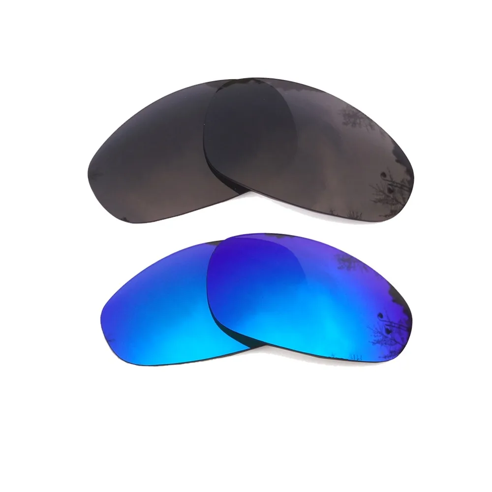 

Black & Ice Blue Mirrored Polarized Replacement Lenses for Juliet Frame 100% UVA & UVB