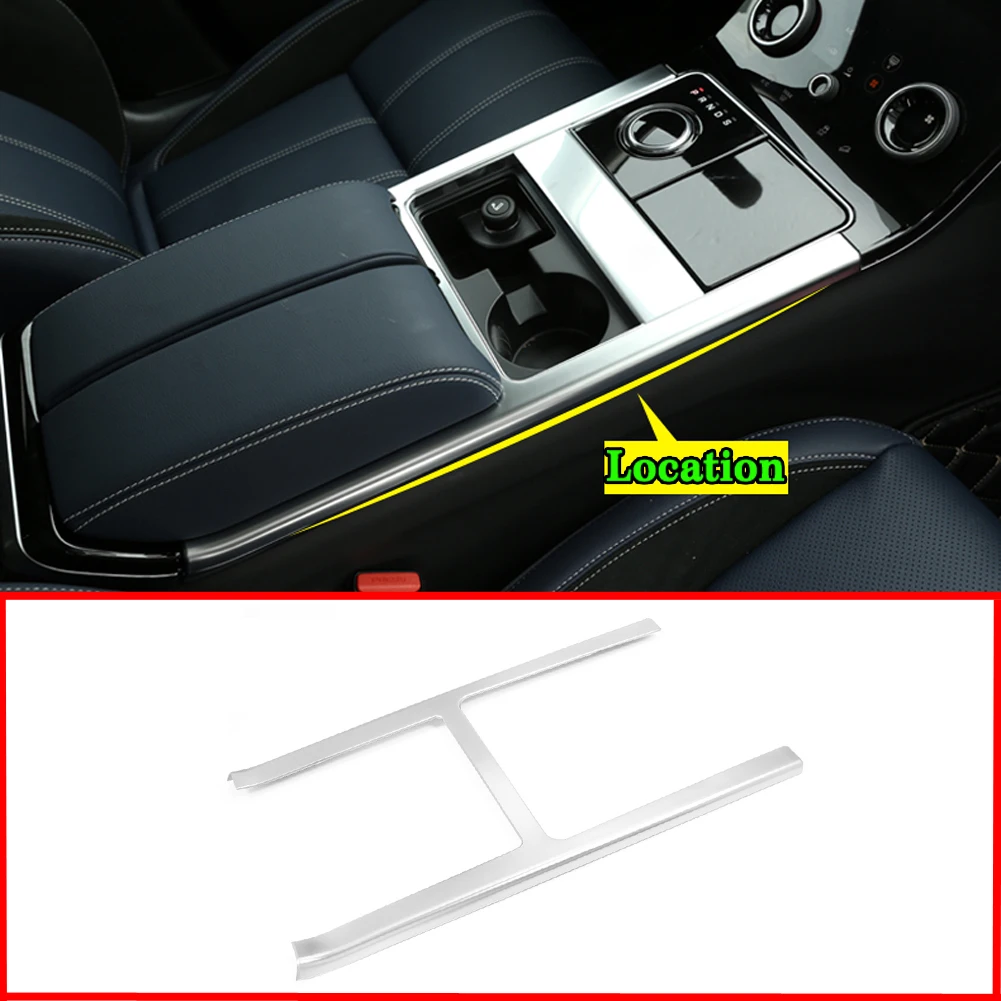 

ABS Chrome Car Accessories Interior Center Console Gear Shift Protection Frame Trim for Land Rover Range Rover Velar 2017 2018