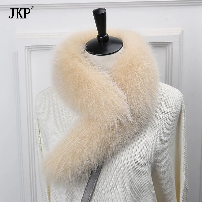 

Winter Women's Real Fox Fur Collar With Women coat clip Fox Fur Scarf Cap Fur Collar Soft Fur shawl Coat Jacket Shawl Wraps