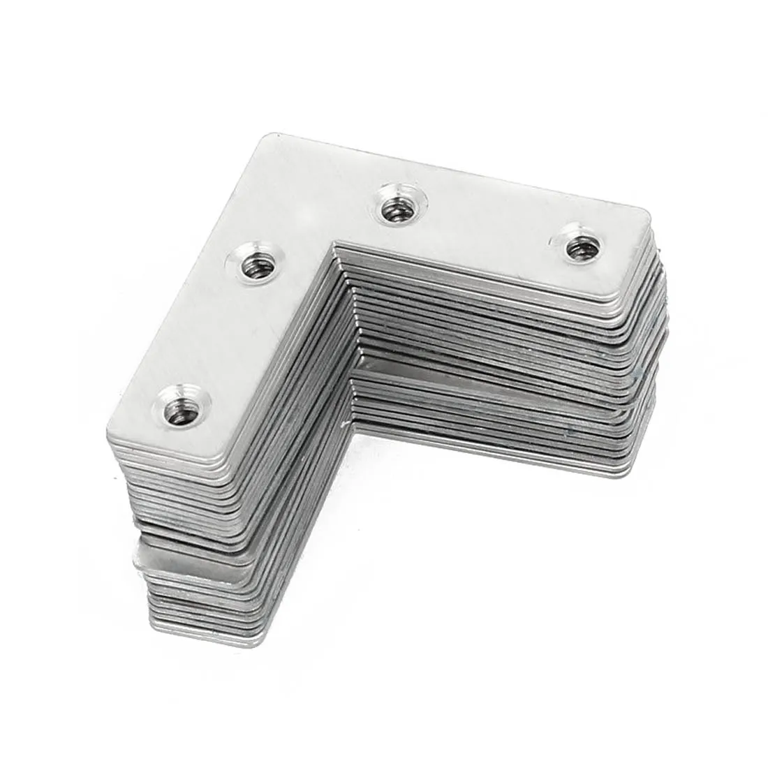 30pcs stainless steel Angle Plate Corner Brace 50mmx50mmx1mm L Shaped Flat Fixing Mending Repair Plates Brackets Repair Bracket