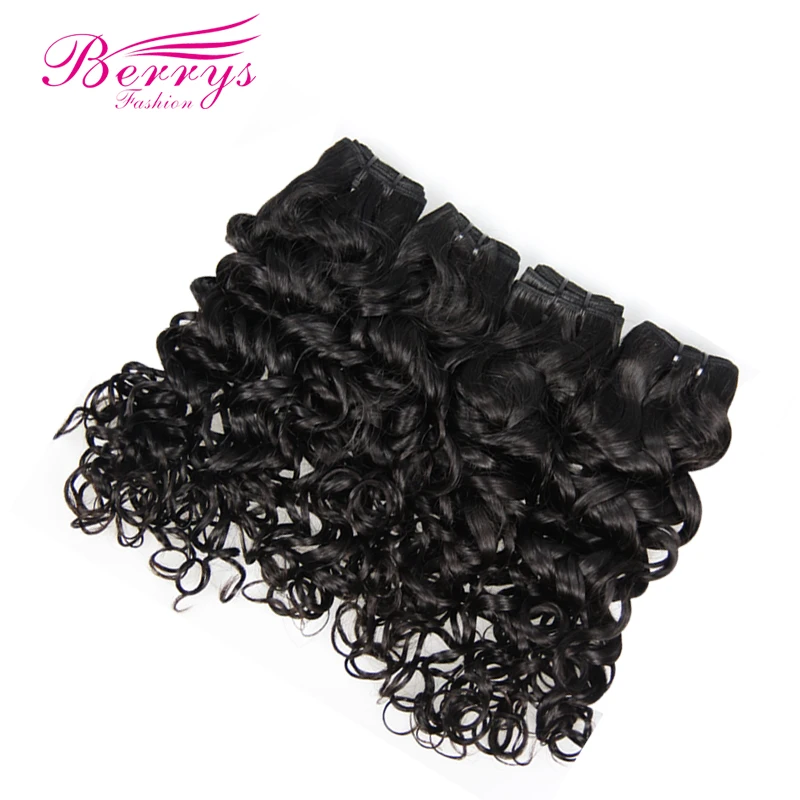 Berrys Fashion Peruvian Virgin Hair Bundles Delas 4PCS/Lot Unprocessed Human Hair Weave Natural Colors Can Be Dyed Tangle Free