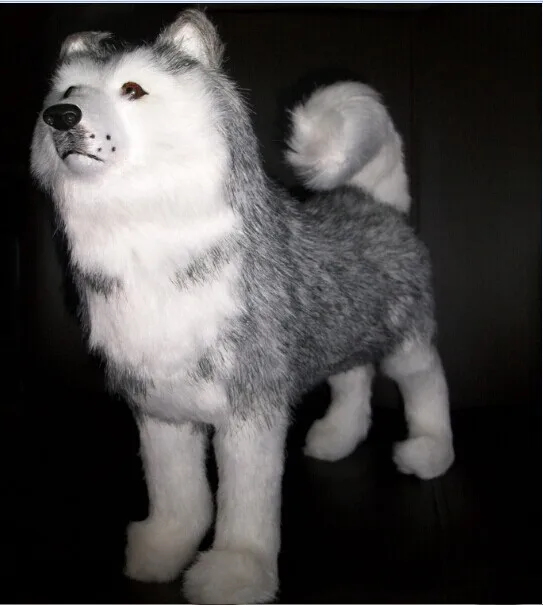 lovely standing husky toy simulation husky dog doll birthday gift about 30cm 1830