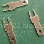 100pcs/ lot Free shipping 2.8mm 0.8mm thick legs solder terminals tinned copper inserts terminal connection terminal