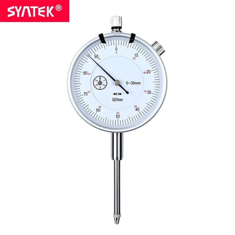 Syntek Dial Indicator 0-30mm High Precision 0.01mm Industry Analog Measuring Tool Metric Dial Test Indicator Dial Gauge CE