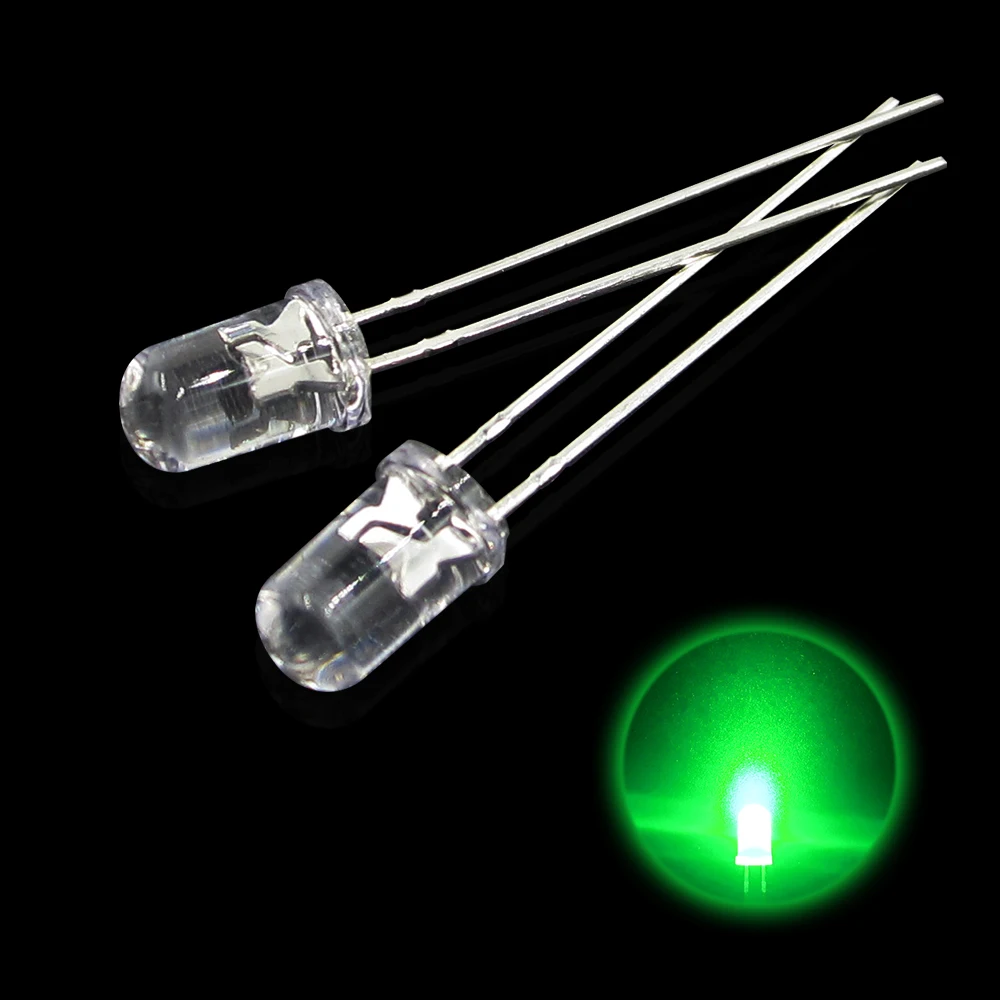 5valuesx200pcs = 1000 Cái UltraBright Đỏ/Xanh Lá/Xanh Dương/Trắng/Vàng Siêu Sáng 5Mm Vòng Đèn LED diode F5 Led