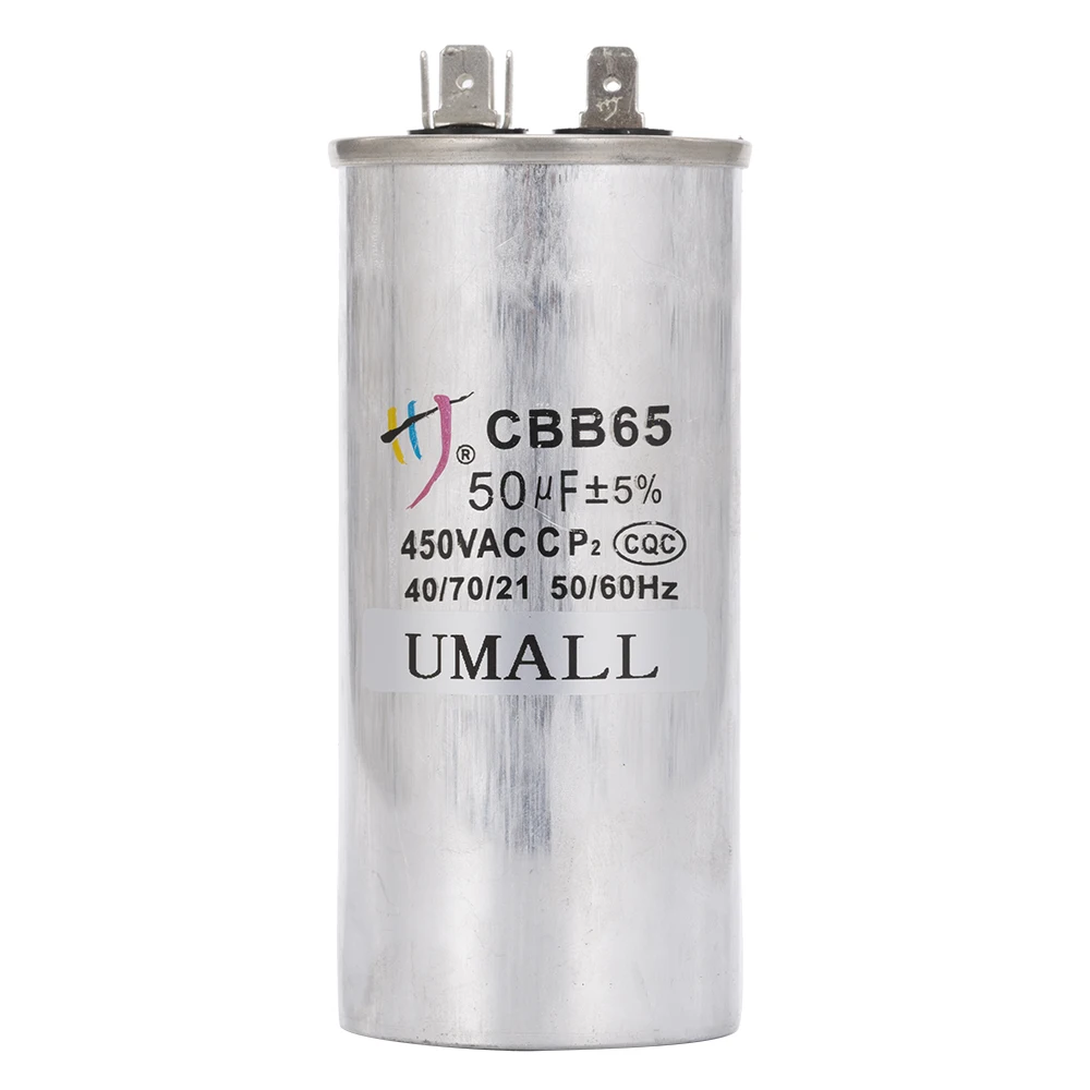 CBB65 50uf air conditioner capacitor explosion proof compressor start capacitor fridge air conditioning repair small appliance