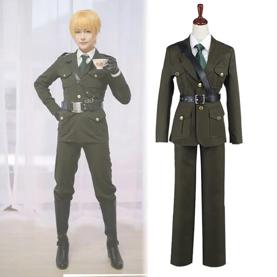 APH Axis Powers Hetalia England UK Arthur Kirkland Cosplay Costume Outfit