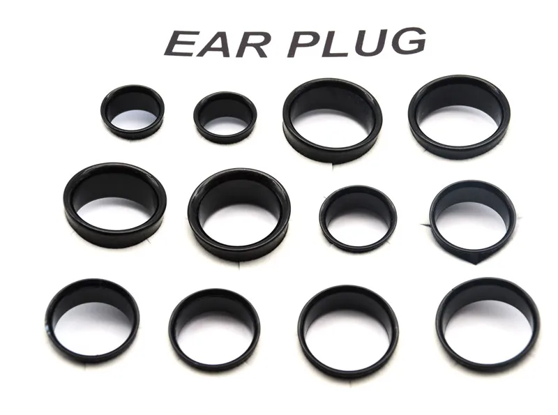 Ear Plug Acrylic Double flared 6mm  20mm Flesh Tunnel Expander Black White Punk Fashion Body Jewelry