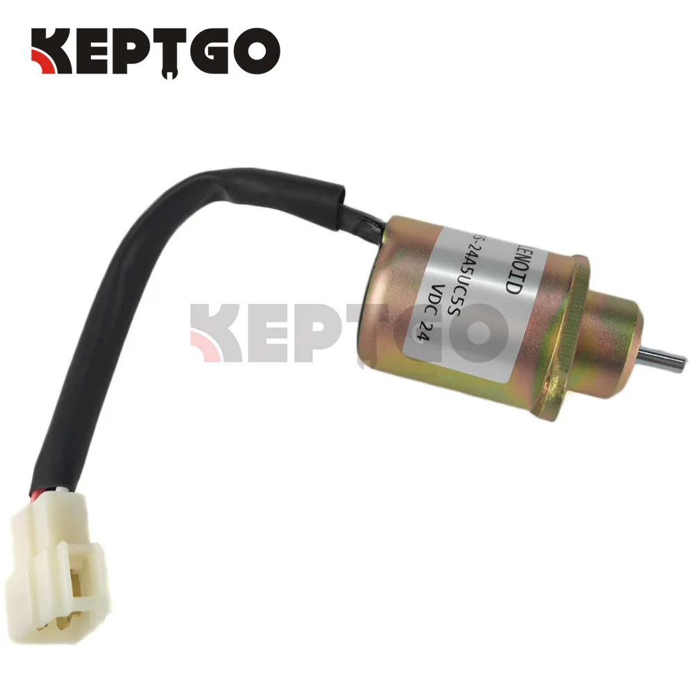 24V SA-4567-T 1503ES-24A5UC5S Fuel Shutoff Stop Solenoid For Kubota