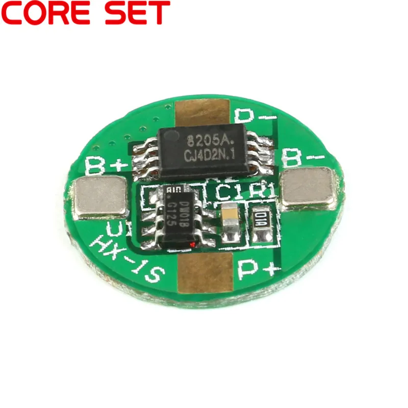 2 قطعة 3.7 فولت 18650 لوح حماية 3.7 فولت 1S 2.5A BMS PCM PCB لوح حماية البطارية ل 3.7 فولت بطارية ليثيوم أيون خلية حزمة