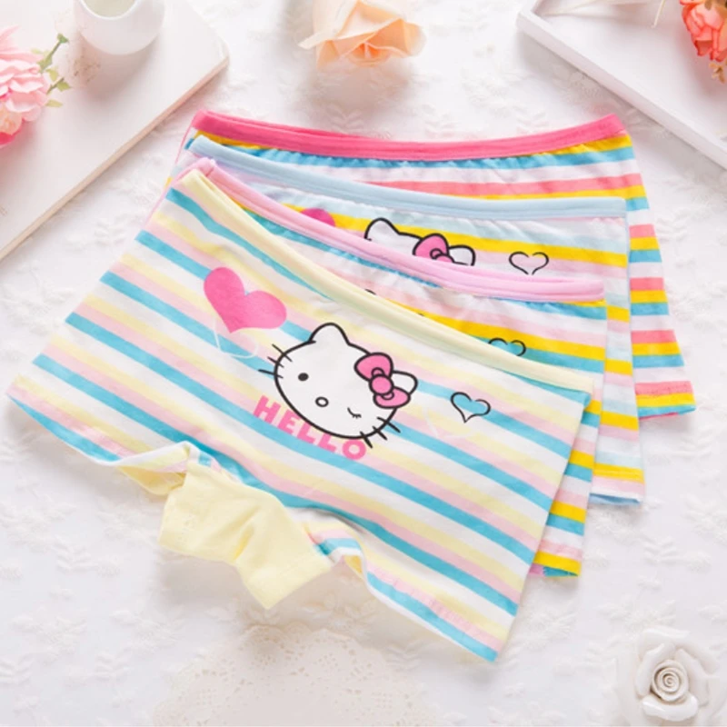 

4Pcs/lot Girl Boxer Shorts Children Underwear for Girls Cotton Boxer Underwear Kids Panties