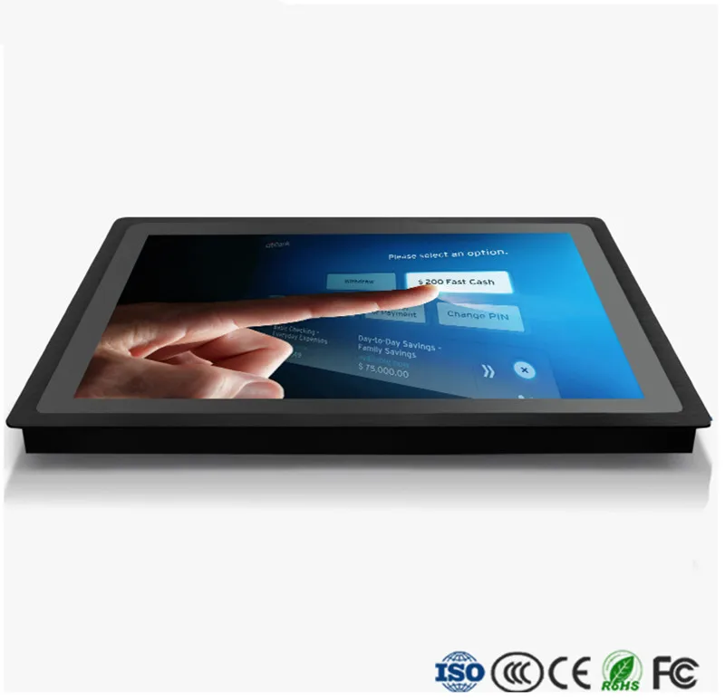 AOTESIER 1920*1080 21.5 Inch Industrial Embedded Touch Screen Open Frame Monitor Panel PC All in one Computer Tablet PC MINI PC