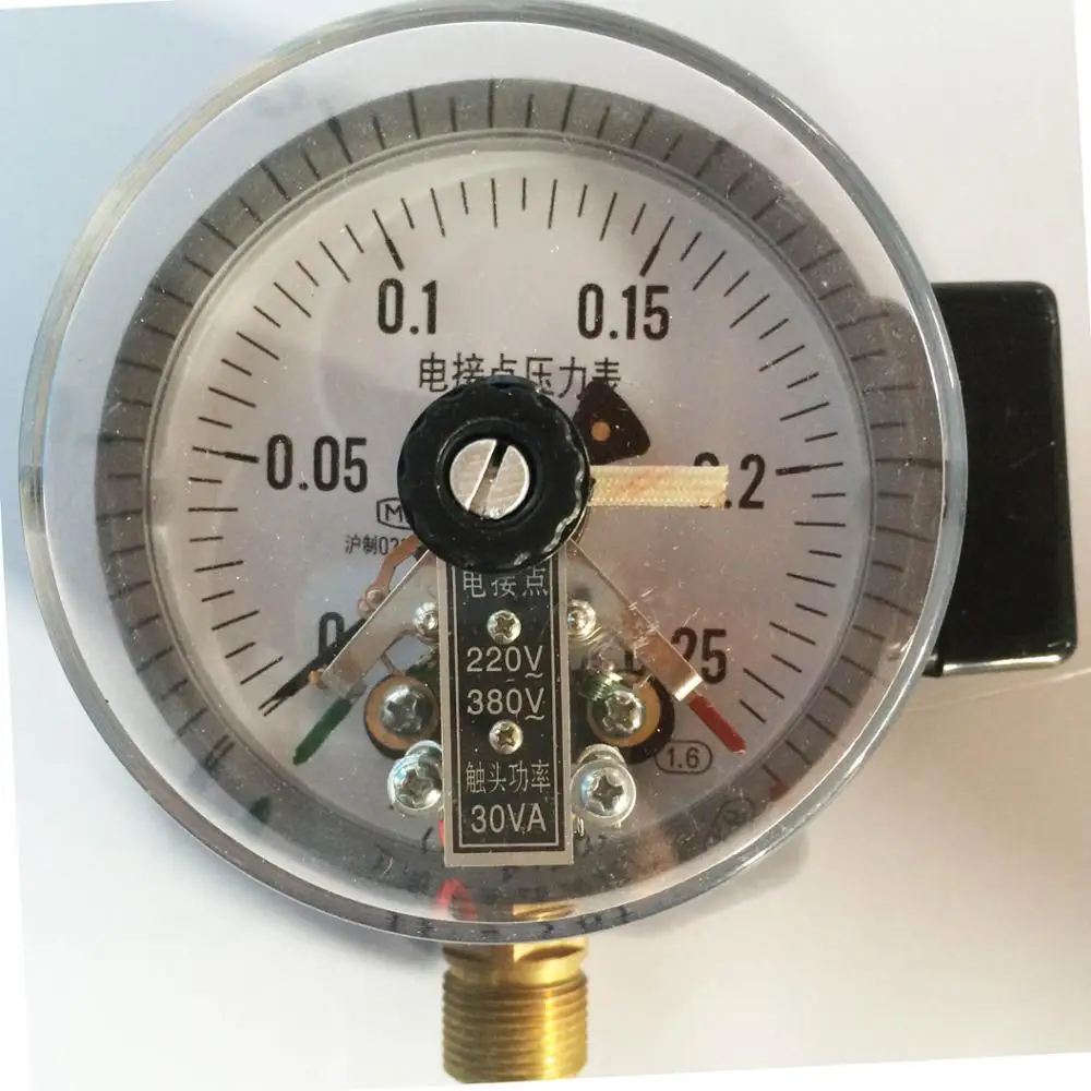 

YXC-100 0-0.25Mpa magnetic assisted electric contact pressure gauge M14*1.5 electric contact pressure gauge