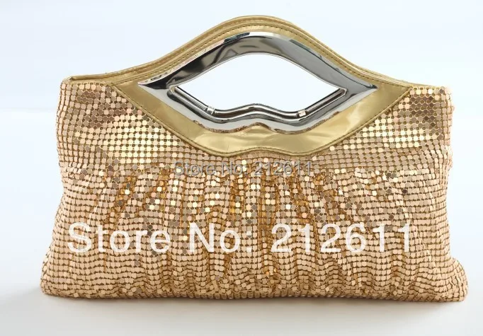 

2014 Special Offer Flap Pocket Solid Flap Pocket Small(20-30cm) Interior Slot & Day Clutches Women Hot Style Alumium Evening Bag